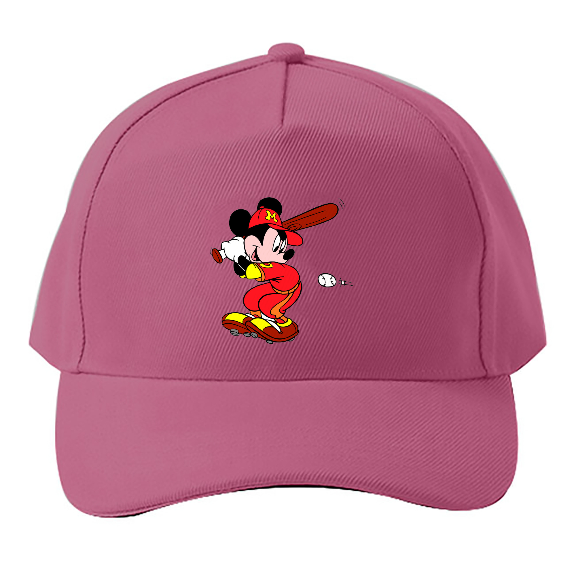 （画像用） ミッキーマウス Mickey Mouse ベースボールキャップ 綿100％ 男女兼用 帽子 スポーツ
